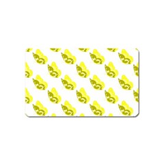 Yellow Butterflies On Their Own Way Magnet (name Card) by ConteMonfrey