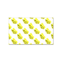 Yellow Butterflies On Their Own Way Sticker Rectangular (100 Pack) by ConteMonfrey