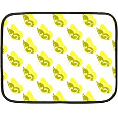 Yellow Butterflies On Their Own Way Two Sides Fleece Blanket (mini) by ConteMonfrey