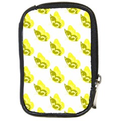 Yellow Butterflies On Their Own Way Compact Camera Leather Case by ConteMonfrey