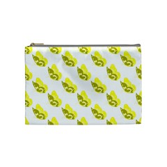 Yellow Butterflies On Their Own Way Cosmetic Bag (medium) by ConteMonfrey