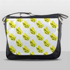 Yellow Butterflies On Their Own Way Messenger Bag by ConteMonfrey