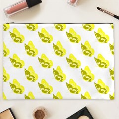 Yellow Butterflies On Their Own Way Cosmetic Bag (xxl) by ConteMonfrey