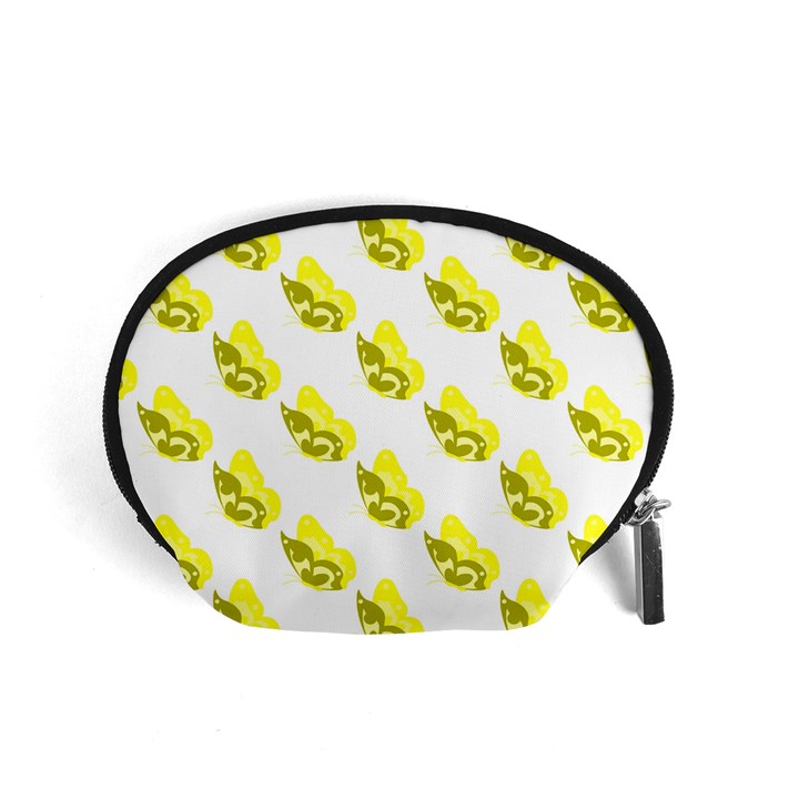 Yellow Butterflies On Their Own Way Accessory Pouch (Small)