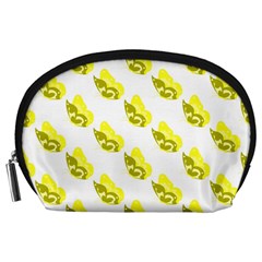 Yellow Butterflies On Their Own Way Accessory Pouch (large) by ConteMonfrey