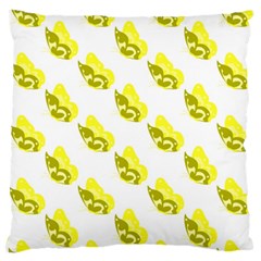 Yellow Butterflies On Their Own Way Large Premium Plush Fleece Cushion Case (two Sides) by ConteMonfrey