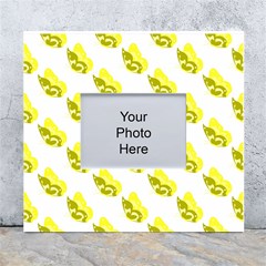 Yellow Butterflies On Their Own Way White Wall Photo Frame 5  X 7  by ConteMonfrey