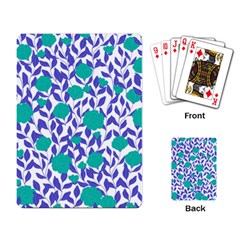 Green Flowers On The Wall Playing Cards Single Design (rectangle) by ConteMonfrey