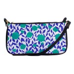 Green Flowers On The Wall Shoulder Clutch Bag Front