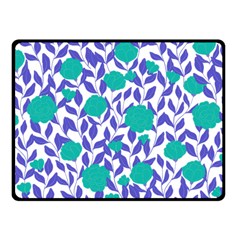 Green Flowers On The Wall Fleece Blanket (small) by ConteMonfrey