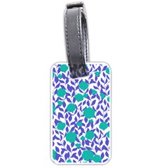 Green Flowers On The Wall Luggage Tag (one Side) by ConteMonfrey