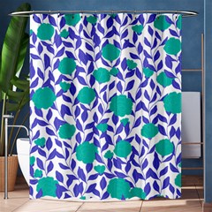 Green Flowers On The Wall Shower Curtain 60  X 72  (medium)  by ConteMonfrey