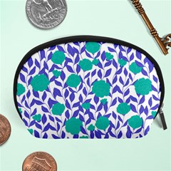 Green Flowers On The Wall Accessory Pouch (large) by ConteMonfrey