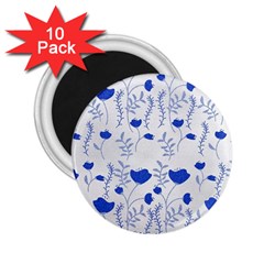 Blue Classy Tulips 2 25  Magnets (10 Pack)  by ConteMonfrey