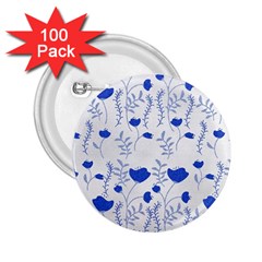 Blue Classy Tulips 2 25  Buttons (100 Pack)  by ConteMonfrey