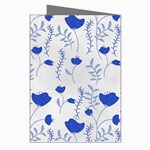 Blue Classy Tulips Greeting Cards (Pkg of 8) Right