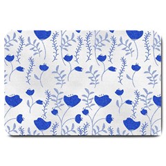 Blue Classy Tulips Large Doormat by ConteMonfrey