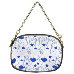 Blue Classy Tulips Chain Purse (one Side) by ConteMonfrey