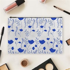 Blue Classy Tulips Cosmetic Bag (large) by ConteMonfrey