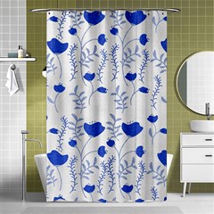 Blue Classy Tulips Shower Curtain 48  X 72  (small)  by ConteMonfrey