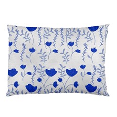 Blue Classy Tulips Pillow Case (two Sides) by ConteMonfrey