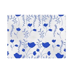 Blue Classy Tulips Premium Plush Fleece Blanket (mini)