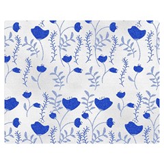 Blue Classy Tulips Premium Plush Fleece Blanket (medium) by ConteMonfrey