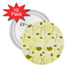 Yellow Classy Tulips  2 25  Buttons (10 Pack)  by ConteMonfrey