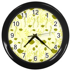 Yellow Classy Tulips  Wall Clock (black) by ConteMonfrey