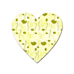 Yellow Classy Tulips  Heart Magnet by ConteMonfrey