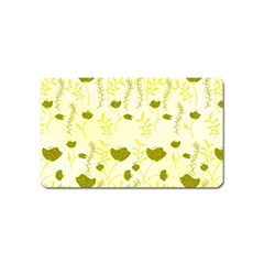 Yellow Classy Tulips  Magnet (name Card) by ConteMonfrey