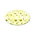 Yellow Classy Tulips  Sticker Oval (100 pack) Front