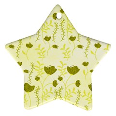 Yellow Classy Tulips  Star Ornament (two Sides) by ConteMonfrey