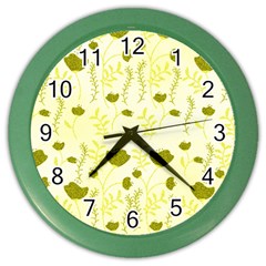 Yellow Classy Tulips  Color Wall Clock by ConteMonfrey