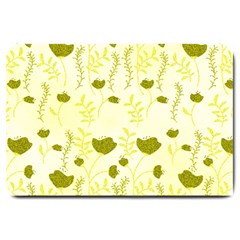 Yellow Classy Tulips  Large Doormat by ConteMonfrey