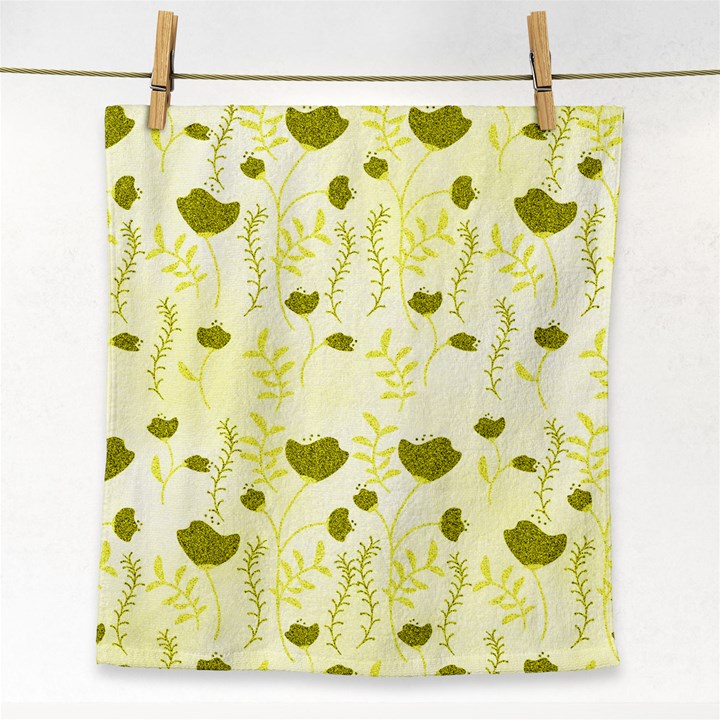 Yellow Classy Tulips  Face Towel