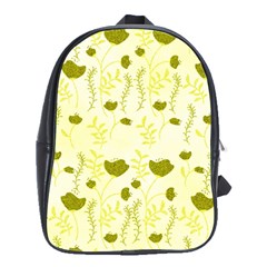 Yellow Classy Tulips  School Bag (Large)