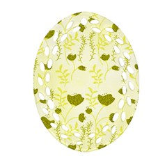 Yellow Classy Tulips  Ornament (oval Filigree) by ConteMonfrey