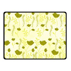 Yellow Classy Tulips  Two Sides Fleece Blanket (Small)