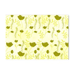 Yellow Classy Tulips  Crystal Sticker (a4) by ConteMonfrey