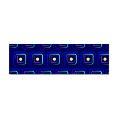 Blue Neon Squares - Modern Abstract Sticker (bumper) by ConteMonfrey