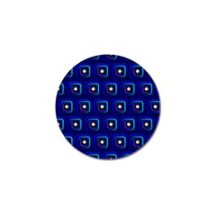 Blue Neon Squares - Modern Abstract Golf Ball Marker (4 Pack) by ConteMonfrey