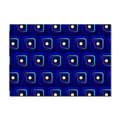 Blue Neon Squares - Modern Abstract Sticker A4 (100 Pack) by ConteMonfrey