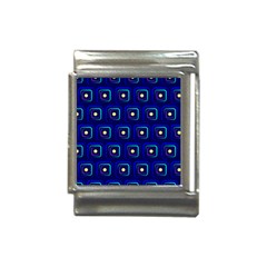 Blue Neon Squares - Modern Abstract Italian Charm (13mm) by ConteMonfrey