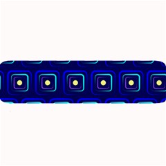 Blue Neon Squares - Modern Abstract Large Bar Mat by ConteMonfrey