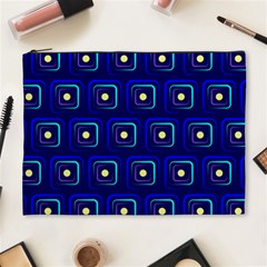 Blue Neon Squares - Modern Abstract Cosmetic Bag (xl) by ConteMonfrey