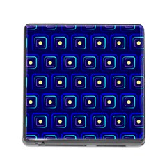 Blue Neon Squares - Modern Abstract Memory Card Reader (square 5 Slot) by ConteMonfrey