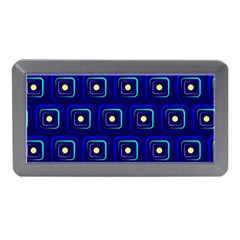 Blue Neon Squares - Modern Abstract Memory Card Reader (mini) by ConteMonfrey