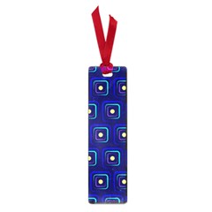 Blue Neon Squares - Modern Abstract Small Book Marks by ConteMonfrey