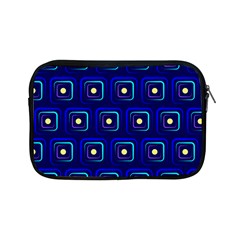 Blue Neon Squares - Modern Abstract Apple Ipad Mini Zipper Cases by ConteMonfrey